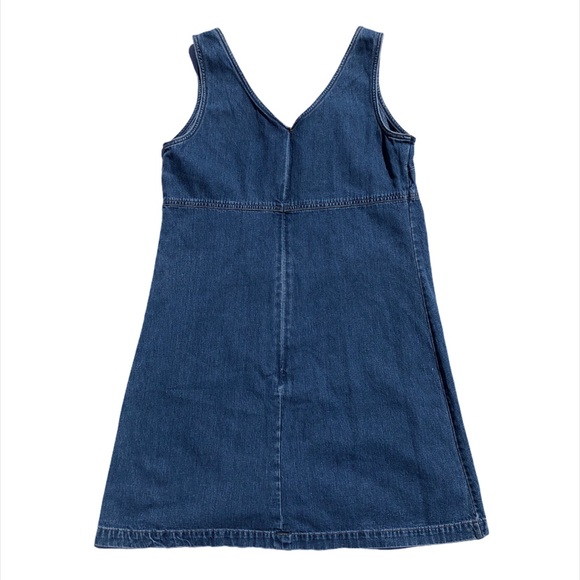Vintage 90s Gap Sleeveless V-Neck Denim Dress - Picture 6 of 6